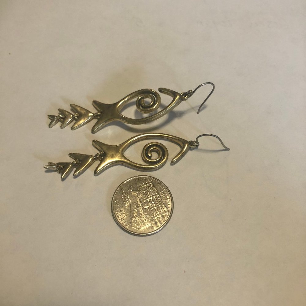 Lucky Brand Fish-bone earrings